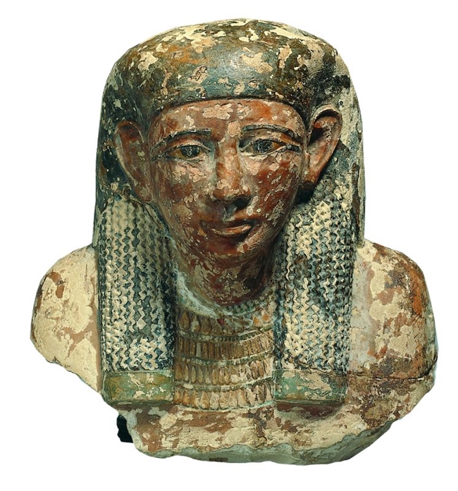 Upper part of shabti figure